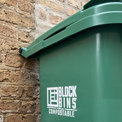 A Block Bin at a business