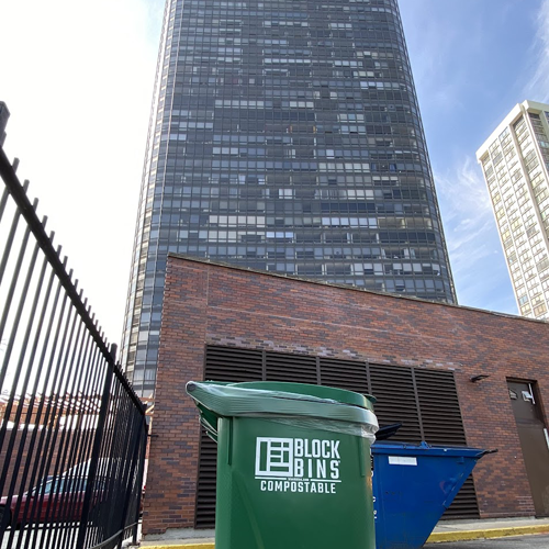 A Block Bin at a high-rise