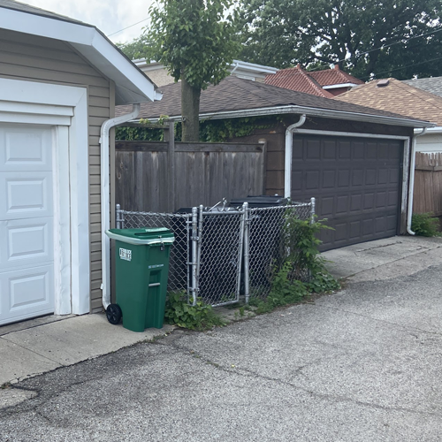 A Block Bin at a single family home