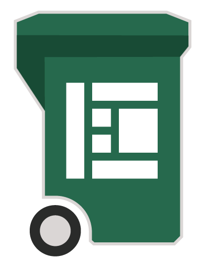 Graphic of a Block Bin with a fill estimate based on the selected volume