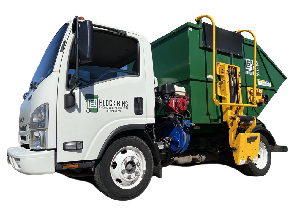 A Block Bins truck with its washing equipment